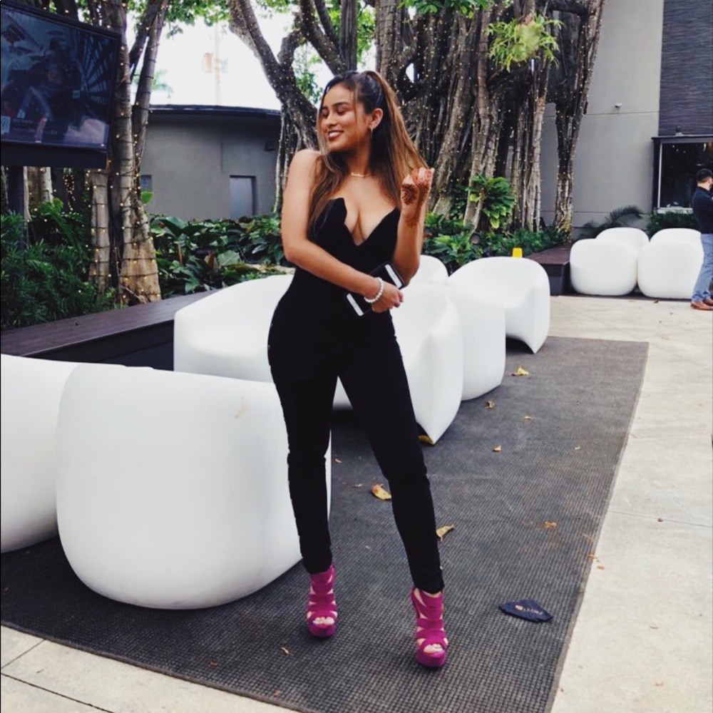 Strapless Black Jumpsuit